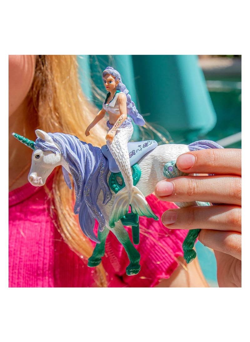 Schleich- Mermaid Riding on Sea Unicorn