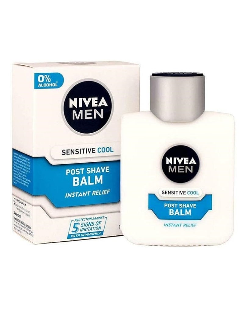 NIVEA MEN Sensitive Cooling Post Shave Balm  (100 ml) After Shave Balm for Men, Men's Skin Care and Shaving Essentials