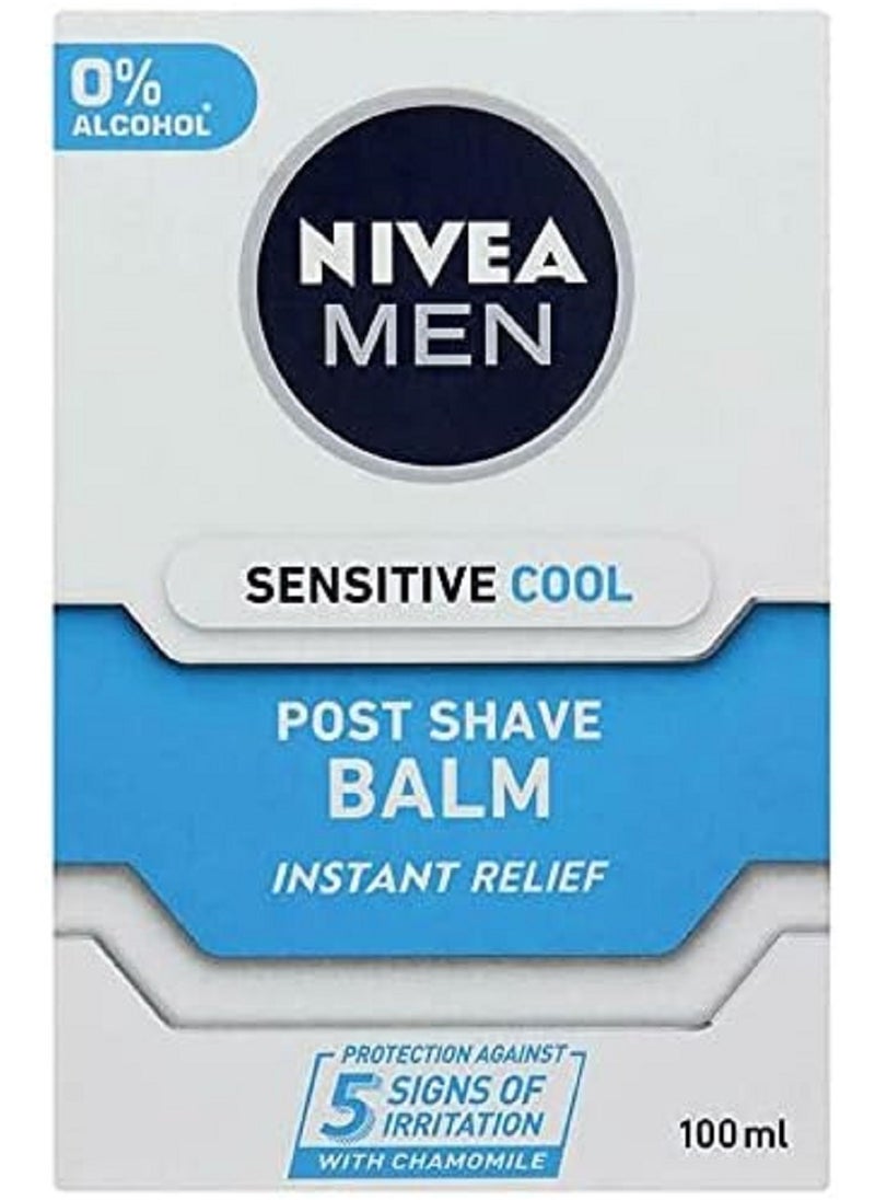 NIVEA MEN Sensitive Cooling Post Shave Balm  (100 ml) After Shave Balm for Men, Men's Skin Care and Shaving Essentials