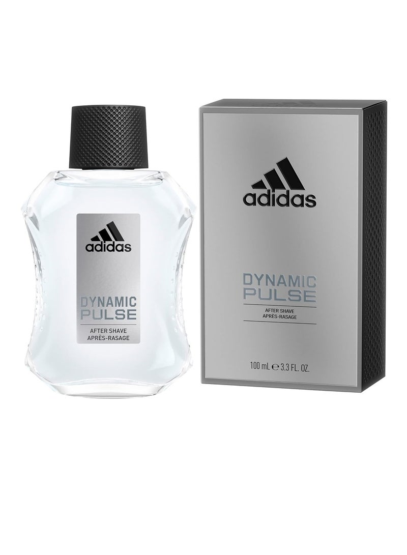 Dynamic Pulse Aftershave 3.3 fl oz (Pack of 1), Notes of Mint, Apple, and Wood, Men's Fragrance, Long Lasting, Sporty Fragrance, Travel Size 3.3 fl ozFluid Ounce