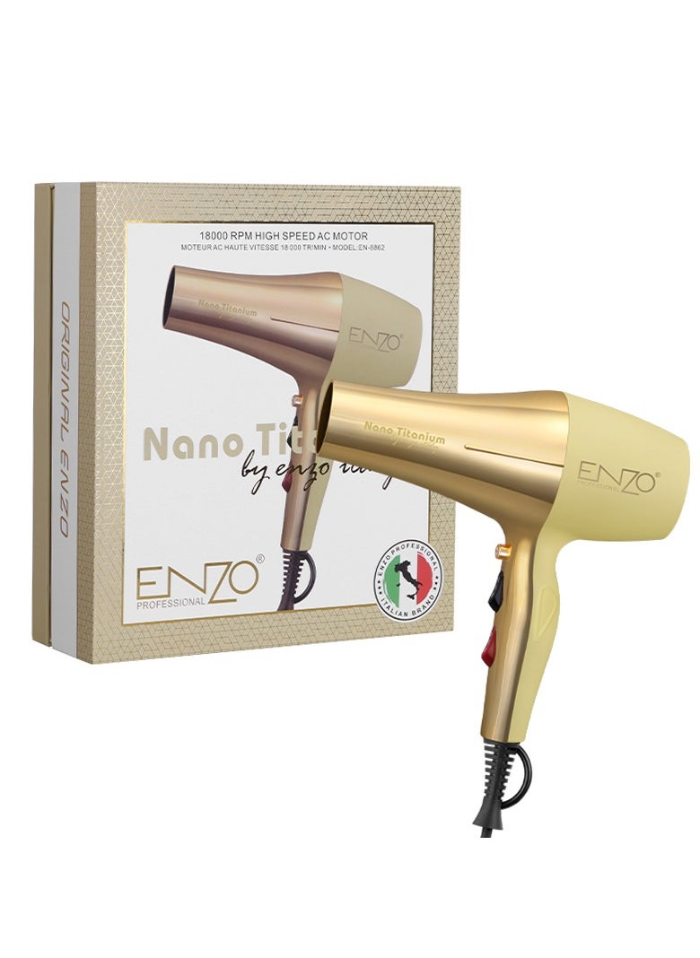 ENZO EN-8862 Nano Titanium Hair Dryer International Version for Professional Styling