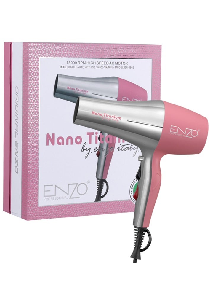 ENZO EN-8862 Nano Titanium Hair Dryer International Version for Professional Styling