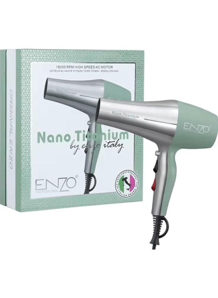 ENZO EN-8862 Nano Titanium Hair Dryer International Version for Professional Styling