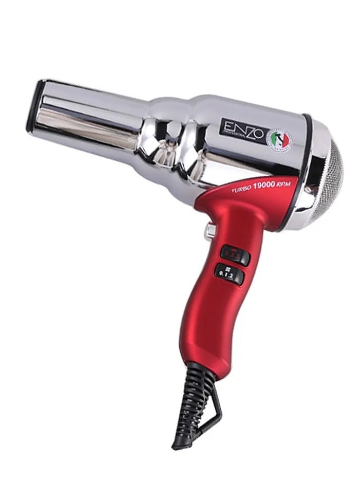 ENZO EN-8228 High-Power Retro Hair Dryer Stainless Steel AC Motor for Fast Drying & Salon Results