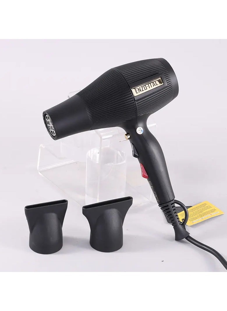 ENZO EN-6040 Portable Temperature Control Negative Ion Travel Hair Dryer Quick Drying for Salon & Travel Use