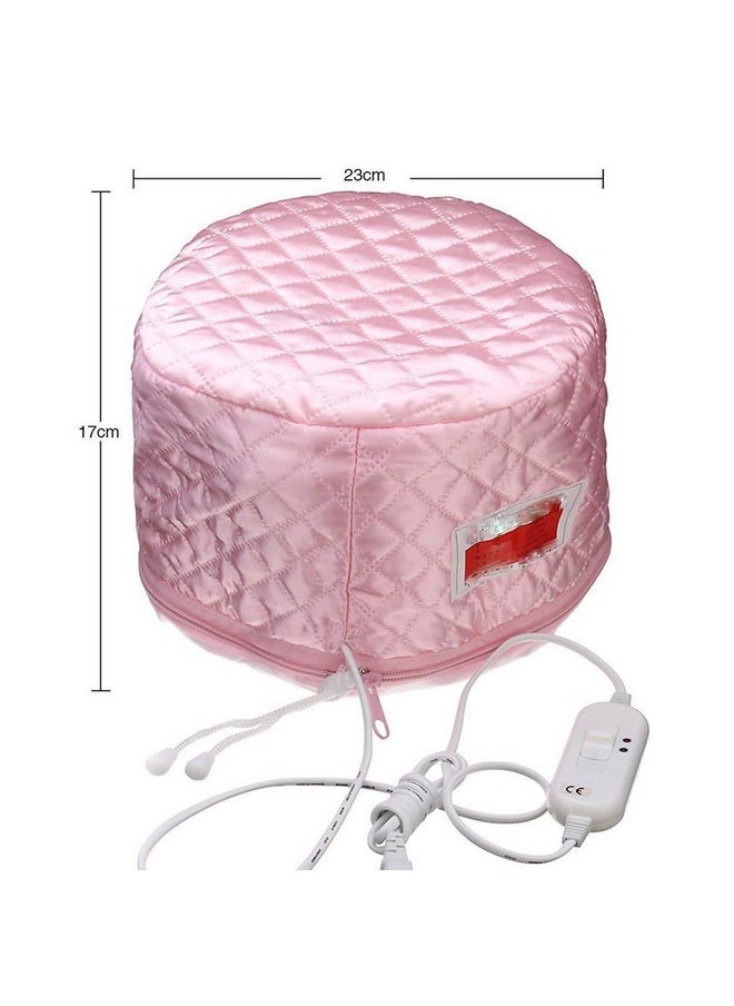 Hair Care Thermal Head Spa Cap Treatment With Beauty Steamer Nourishing Heating Cap, Spa Cap For Hair, Spa Cap Steamer For Women (Pink)