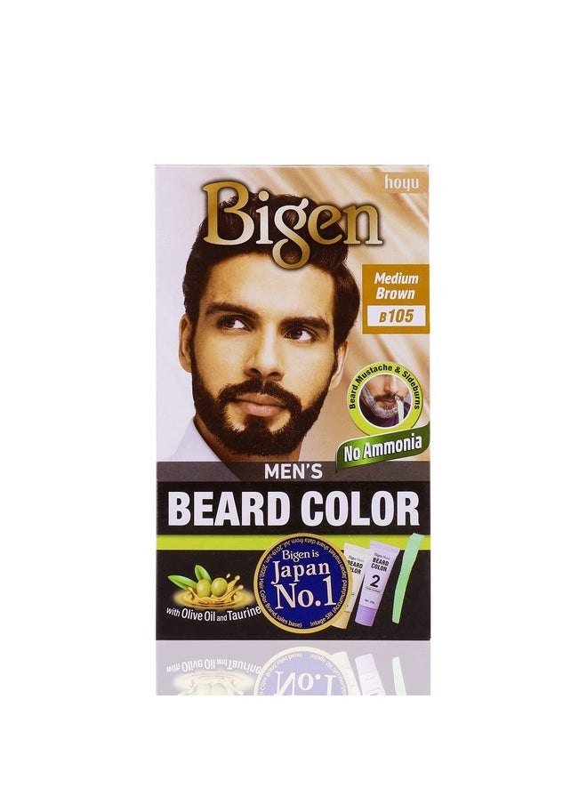 Men'S Beard Color Medium Brown - B105 (Pack Of 2)