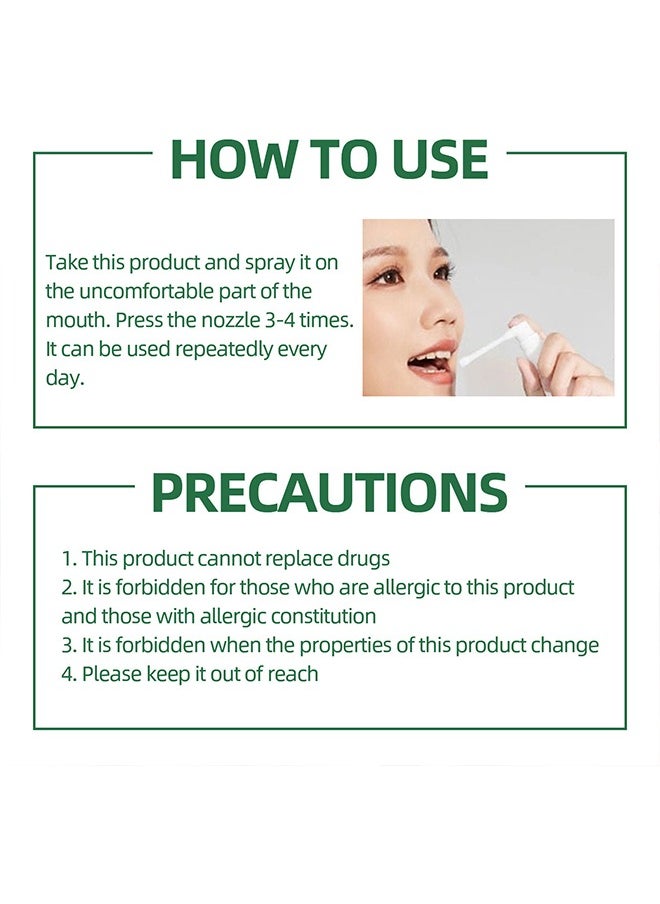 Canker Sore Treatment Spray ，Herbal Ulcer Treatment,Natural Mouth Sore Relief for Daily Oral Care, Mouth Spray,Treat Mouth Ulcer,Effective Mouth Sore Treatment-20ml