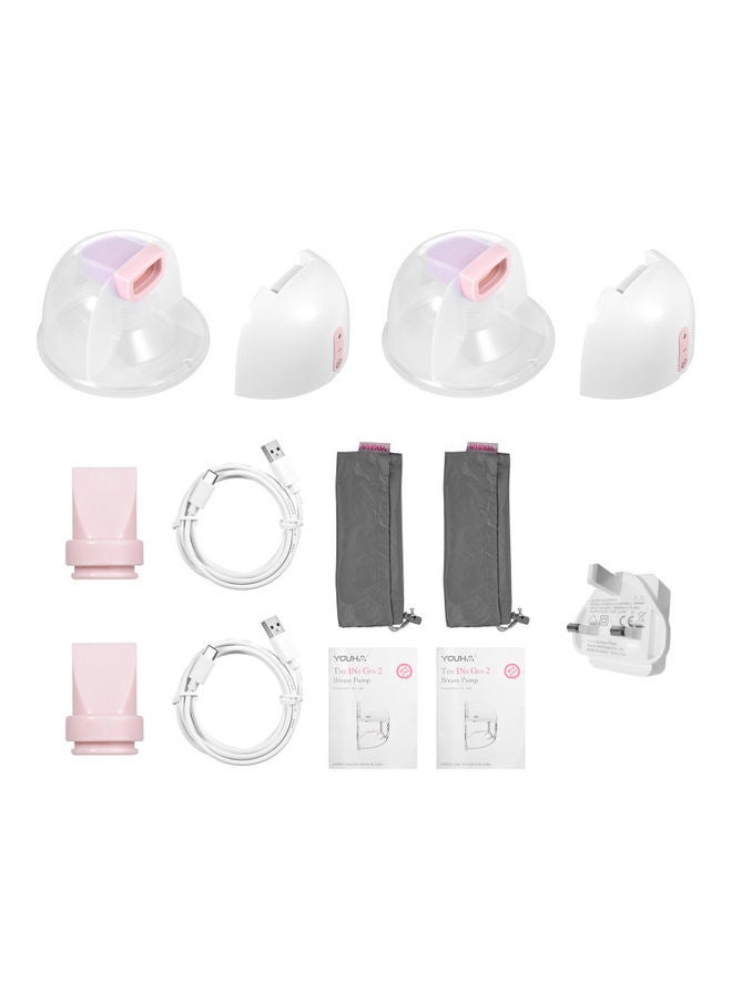 2-Pack Wearable Hand Free Breast Pump Set