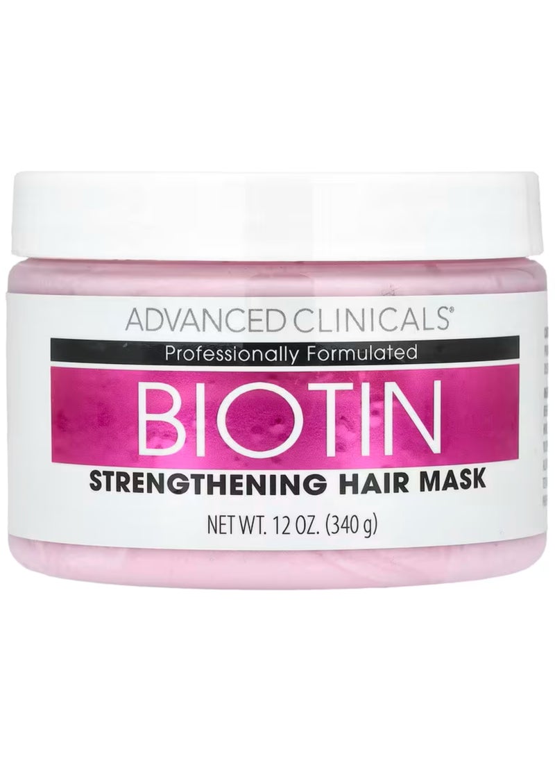 Advanced Clinicals, Biotin, Strengthening Hair Mask, 12 fl oz (340 ml)