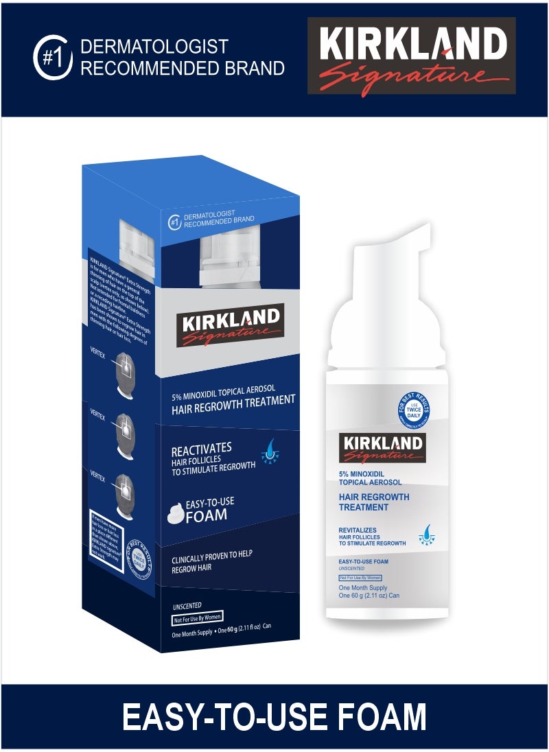 Minoxidil Foam 60 GM – Trusted 5% Hair Regrowth Topical Aerosol