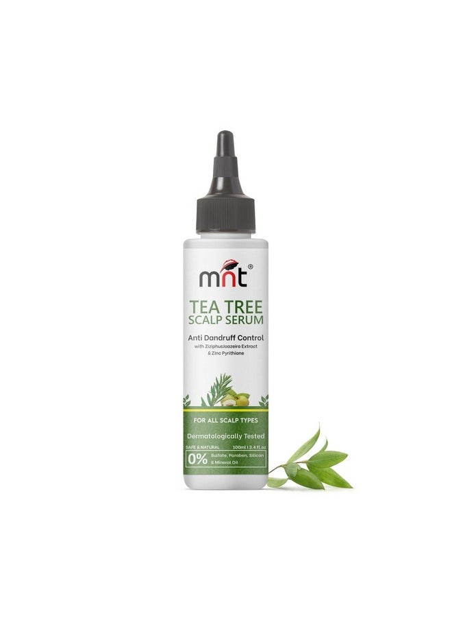 Tea Tree Anti-Dandruff Scalp Serum 100 Ml For Dry & Frizzy Hair | Pre Shampoo Treatment For Dandruff | Soothe Itchy Scalp And Removes Dandruff | For Men & Women