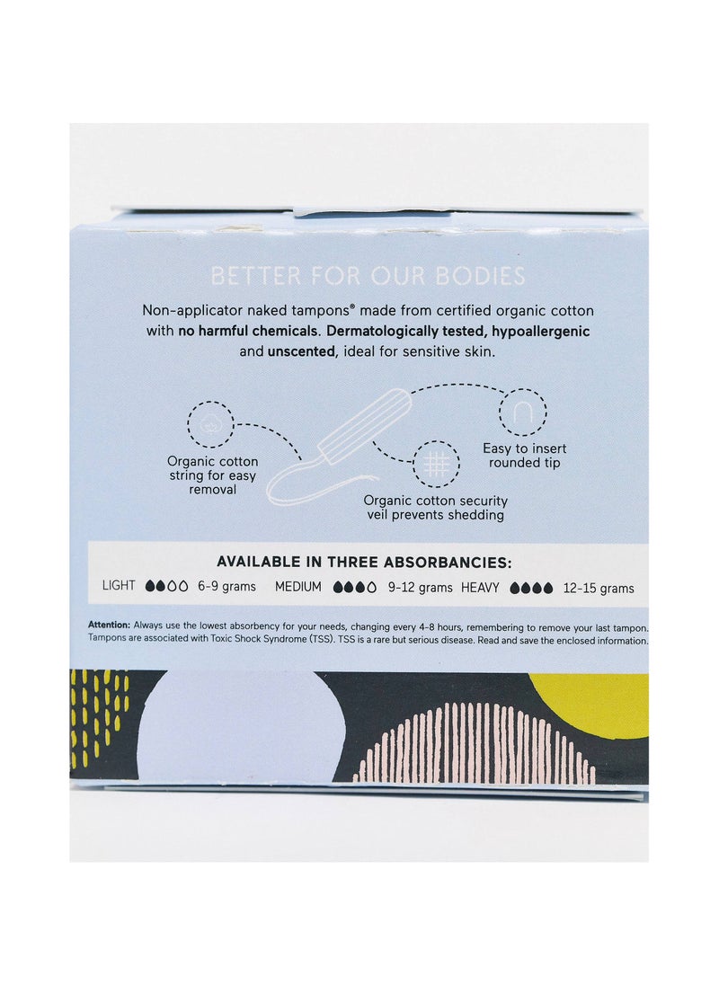 Organic Cotton Tampons Heavy 14 Pack