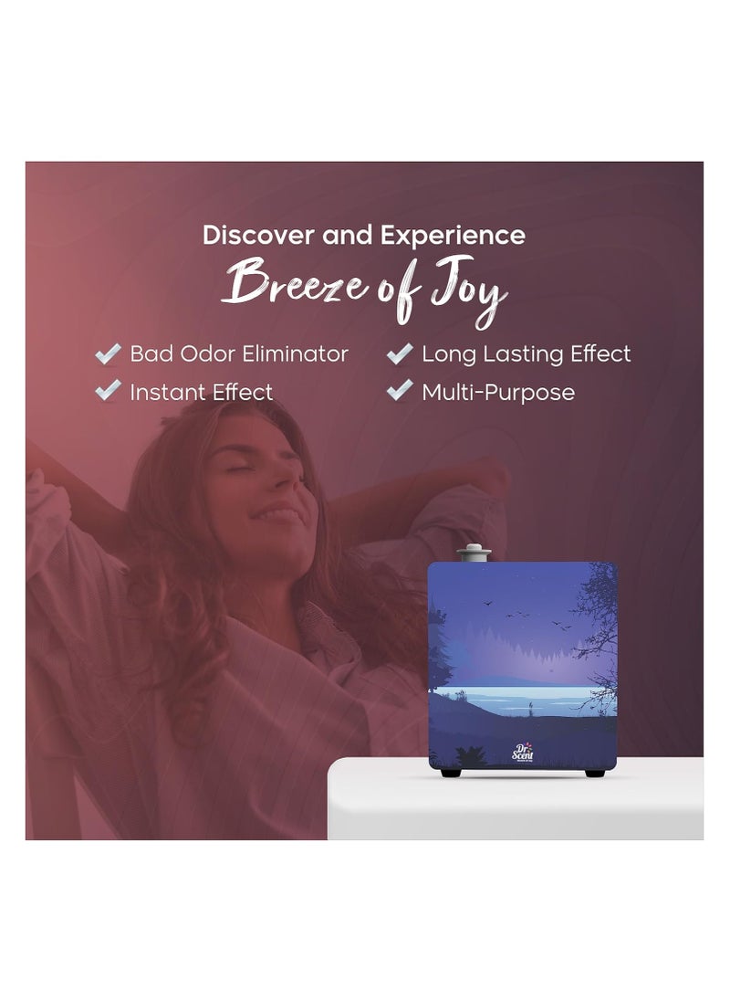 Dr Scent Breeze of Joy Essential Oil ECO Diffuser Fragrance Machine | Supporting Mobile APP (Purple)