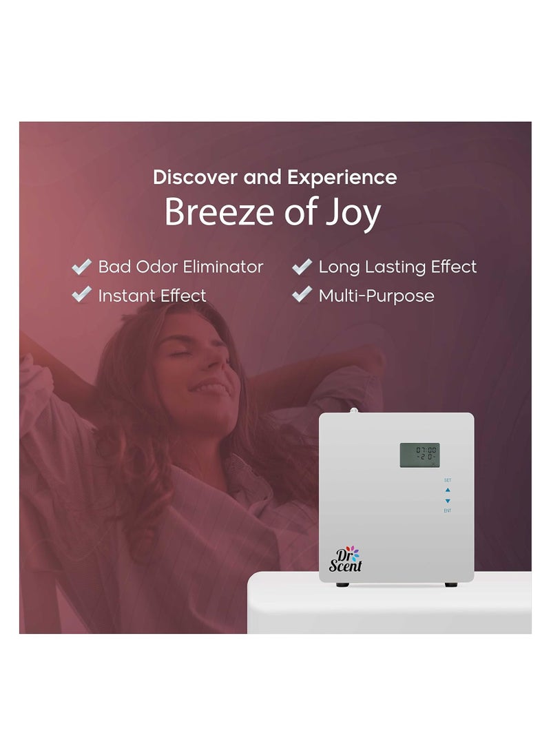 Dr Scent Breeze of Joy Dr Scent Essential Oil Classic Small Diffuser Fragrance Machine-White