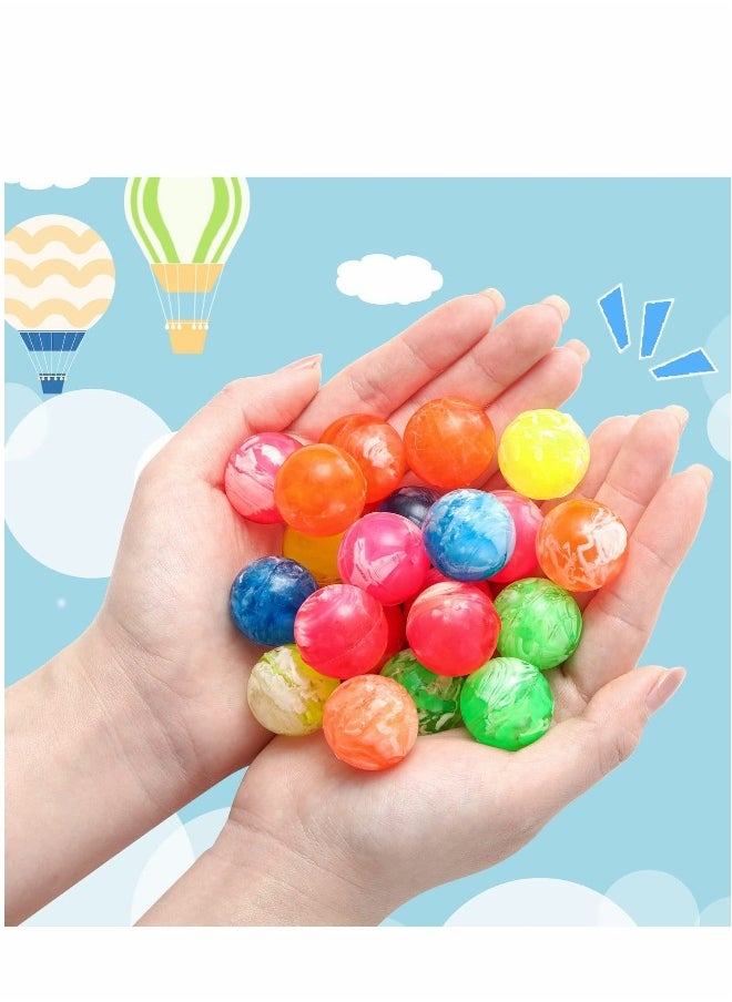Bouncy Ball, ICY Kids, 25 pcs Neon High Bouncing Balls, Birthday Party Favors, Goodie Bag Fillers, Fun Assorted Colors for Game Prizes Vending Machines