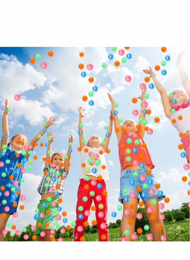 Bouncy Ball, ICY Kids, 25 pcs Neon High Bouncing Balls, Birthday Party Favors, Goodie Bag Fillers, Fun Assorted Colors for Game Prizes Vending Machines