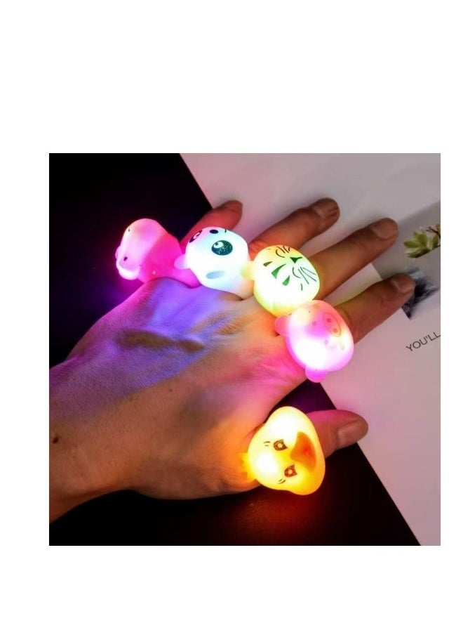 27 Pcs LED Light Up Ring, LED Light Up Rings Goodie Bag Stuffers Treasure Box Toys for Classroom Prizes Glow in The Dark Party Supplies for Kids Birthday   Party Favors