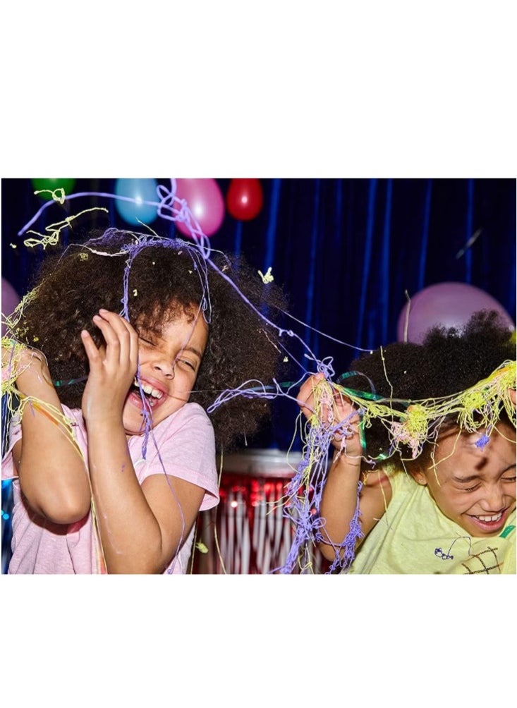 Party Spray Colored String Spray for Party Celebrations and Decorations, Crazy Ribbon Spray Pack of 48