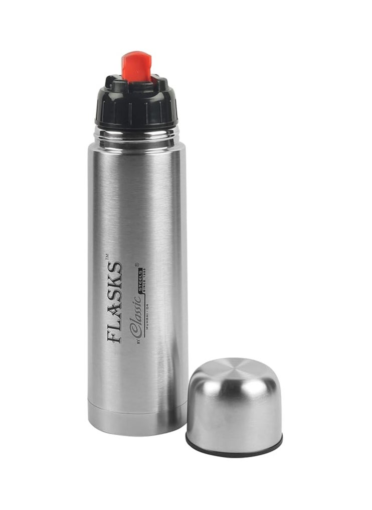 Classic Steels Vacuum Bullet Flask 1000 ml - Keeps Beverages Hot/Cold up to 24 Hour