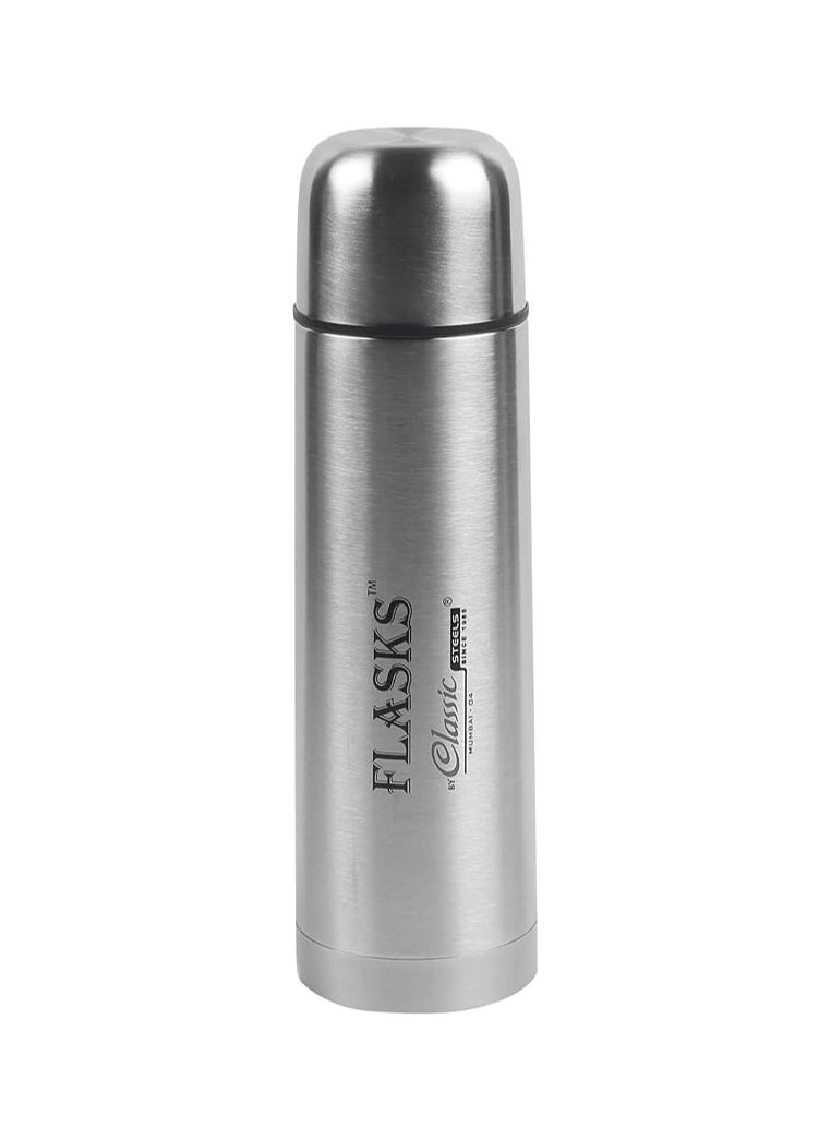 Classic Steels Vacuum Bullet Flask 1000 ml - Keeps Beverages Hot/Cold up to 24 Hour