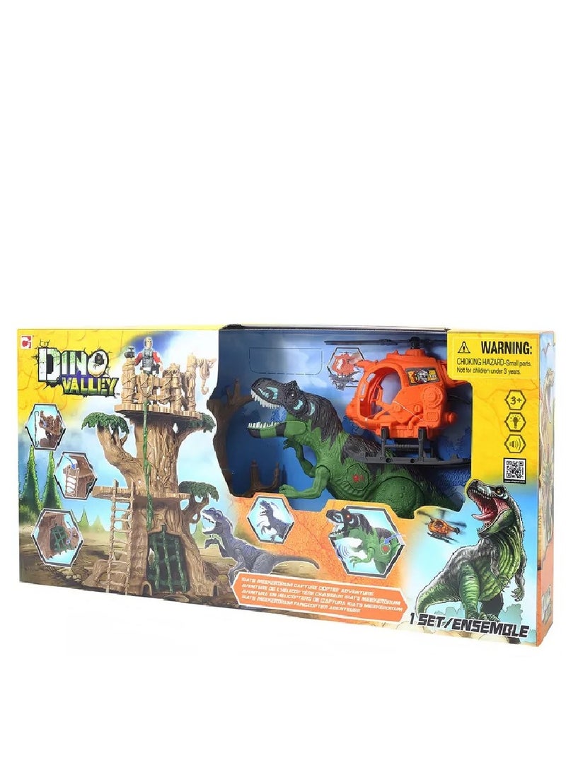 Dino Valley L&S Stats Meekerorum Capture Copter Playset