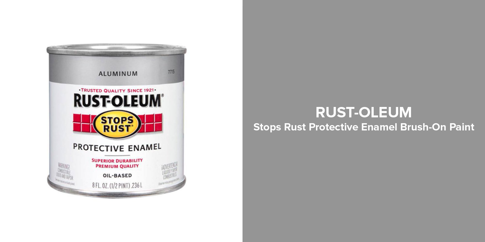 Protective Enamel Gloss Aluminum 0.236Liters
