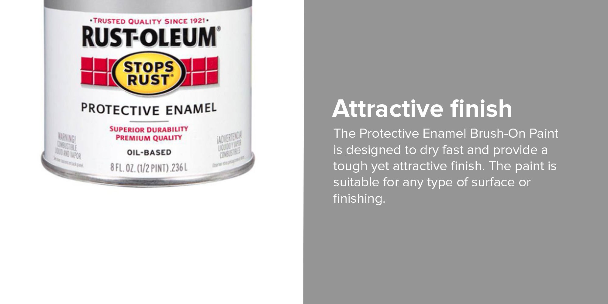 Protective Enamel Gloss Aluminum 0.236Liters