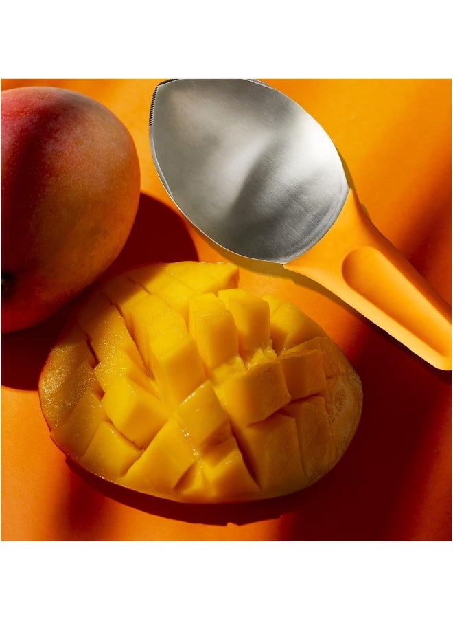 Mango Slicer, Mango Cutter Mango Splitter to Separate the pulp Watermelon Cutter Home Fruit Slicer with Non-Slip Handle for Split Mango/Watermelon/Avocado (Orange)