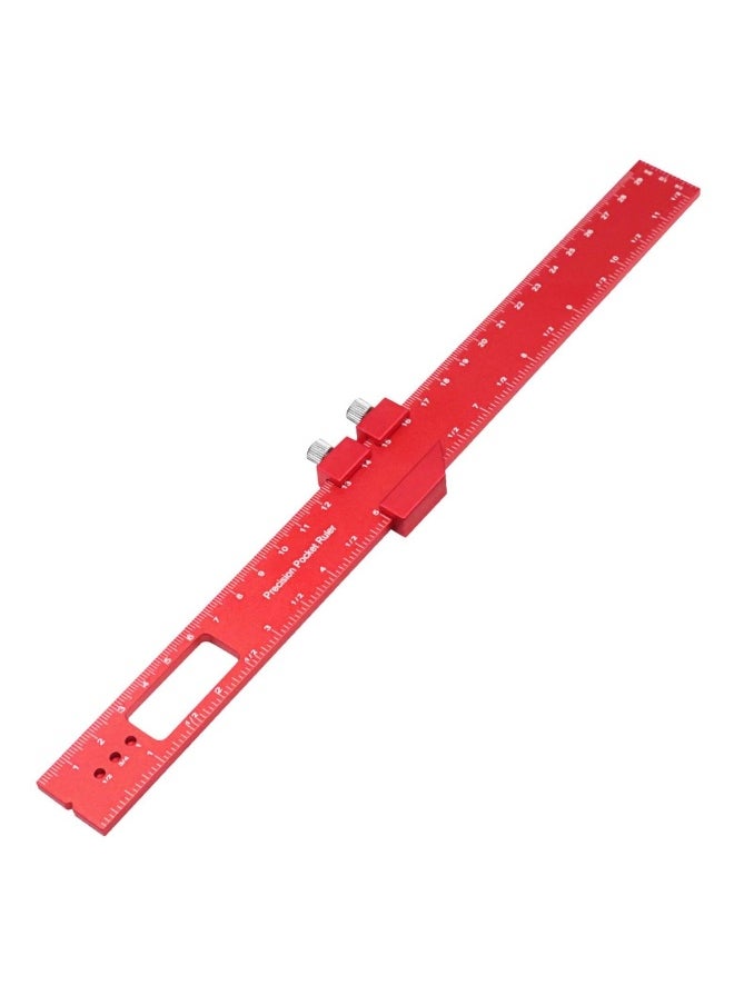 Aluminum Woodworking Rulers, Precision Woodworking Ruler, Ruler Metric Inch Measuring, Metal Slide Stop Marking Rule, Construction, Carpentry, Machinist and Engineers Measuring Equipment