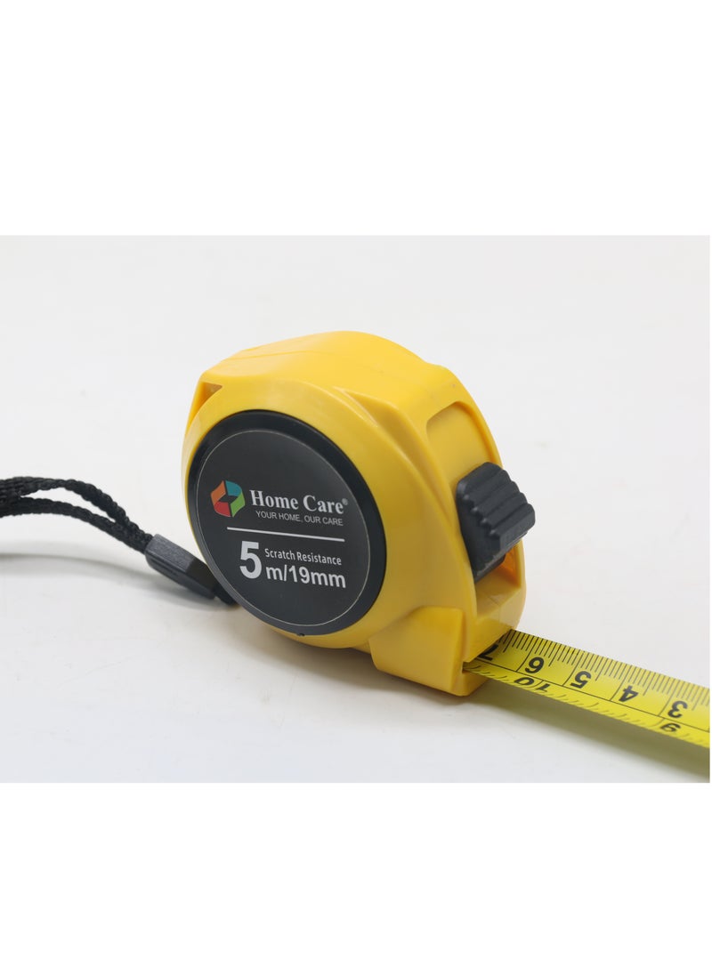 Steel Measuring Tape 5m/19mm (yellow)