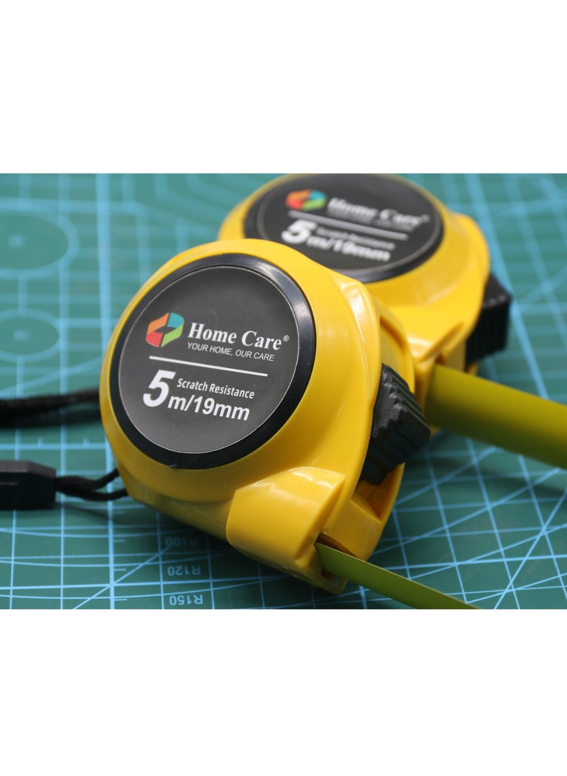 Steel Measuring Tape 5m/19mm (yellow)