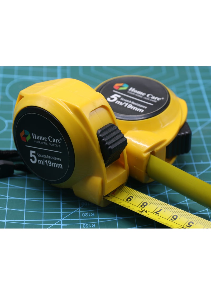 Steel Measuring Tape 5m/19mm (yellow)