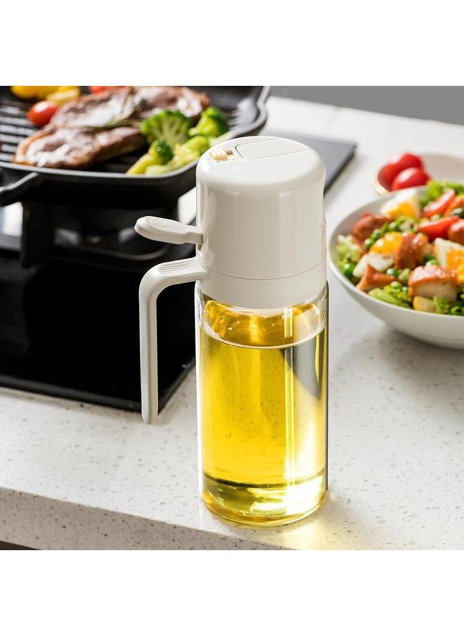 bluejw 18oz Olive Oil Dispenser Bottle, 2 in 1 Oil Dispenser and Oil Sprayer for Kitchen, Oil Sprayer for Cooking, Air Fryer, Salad, Frying, BBQ