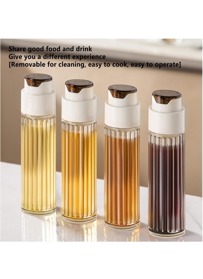 Oil Dispenser Glass, 500ml Oil Bottle, Automatic Soy Sauce Container Kitchen, Kitchen Accessories, Kitchen Gadget for Bbq, Outdoor Picnic, Home, Restaurant, Camping(2 PCS)