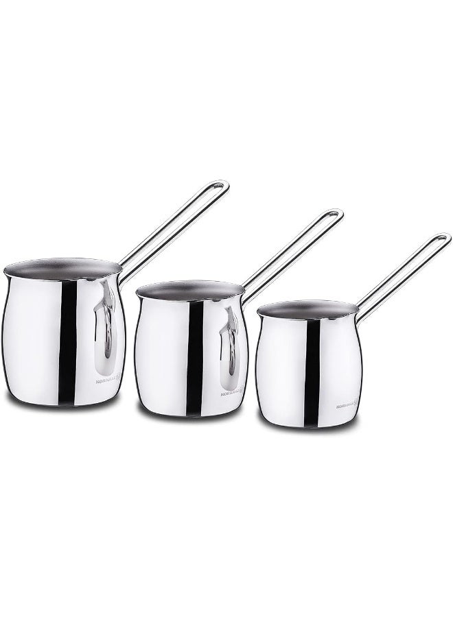 Stainless Steel  Tombik Coffee Pot Set Silver