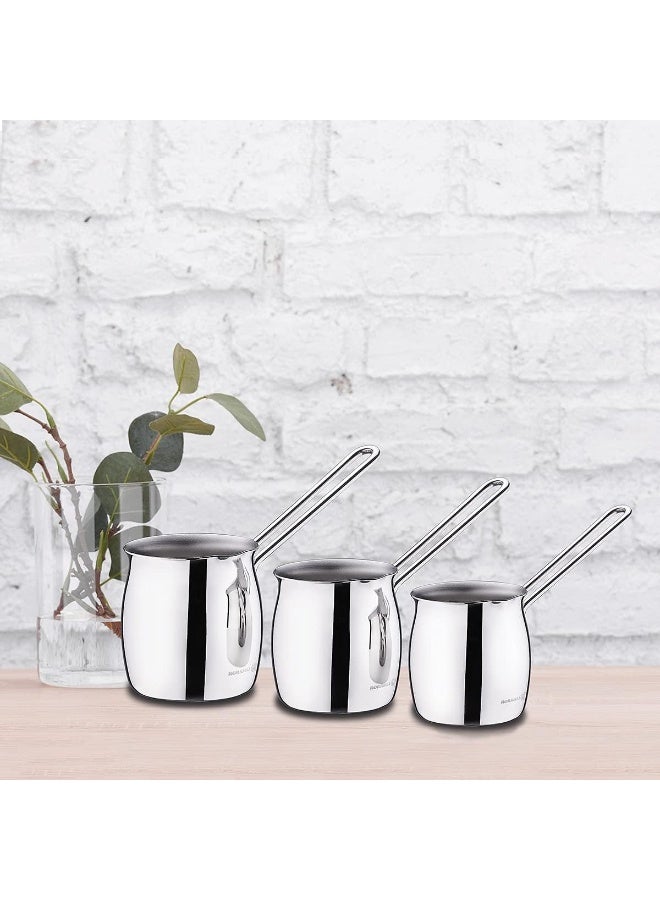 Stainless Steel  Tombik Coffee Pot Set Silver