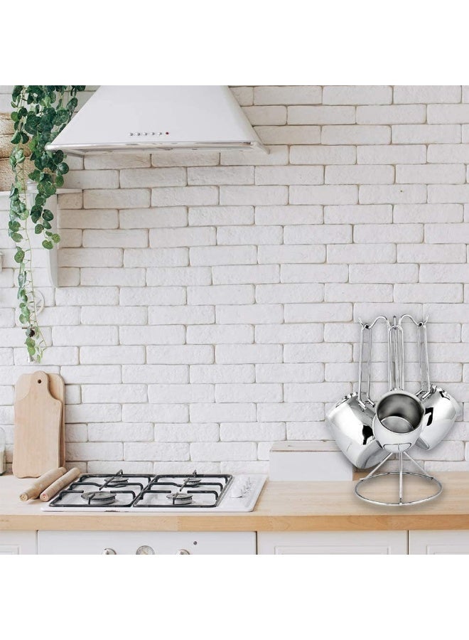 Stainless Steel  Tombik Coffee Pot Set Silver