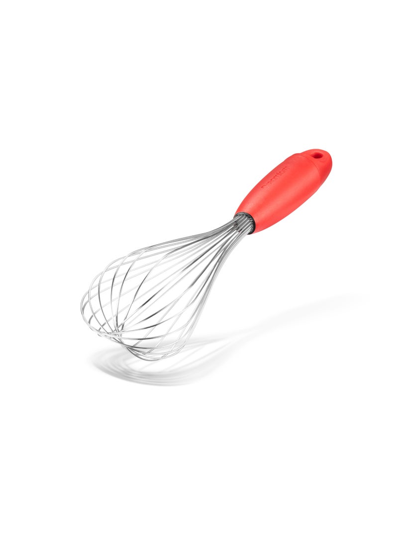 Flisk 3-in-1 Fold-Flat, Space-Saving Baking & Cooking Balloon Whisk, Sauce Whisk & Flat Deglazing Whisk, Stainless Steel - 12