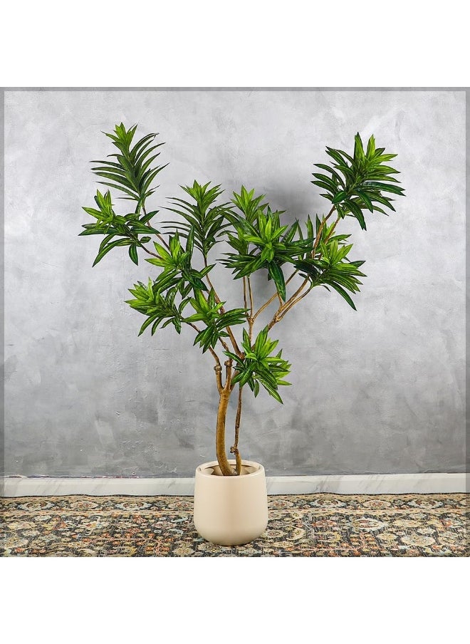 Planter Pot, leek & Stylish Design Round Plastic Plant Pot with Drainage Hole, Lightweight & Weatherproof Indoor Outdoor Flowers Pot, Easy to Clean, Decorative Garden Pots for Home Decor (M)