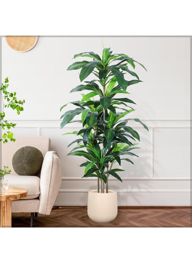 Planter Pot, leek & Stylish Design Round Plastic Plant Pot with Drainage Hole, Lightweight & Weatherproof Indoor Outdoor Flowers Pot, Easy to Clean, Decorative Garden Pots for Home Decor (M)