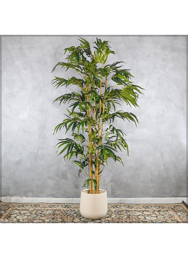 Yatai Planter Pot, leek & Stylish Design Round Plastic Plant Pot with Drainage Hole, Lightweight & Weatherproof Indoor Outdoor Flowers Pot, Easy to Clean, Decorative Garden Pots for Home Decor (L)