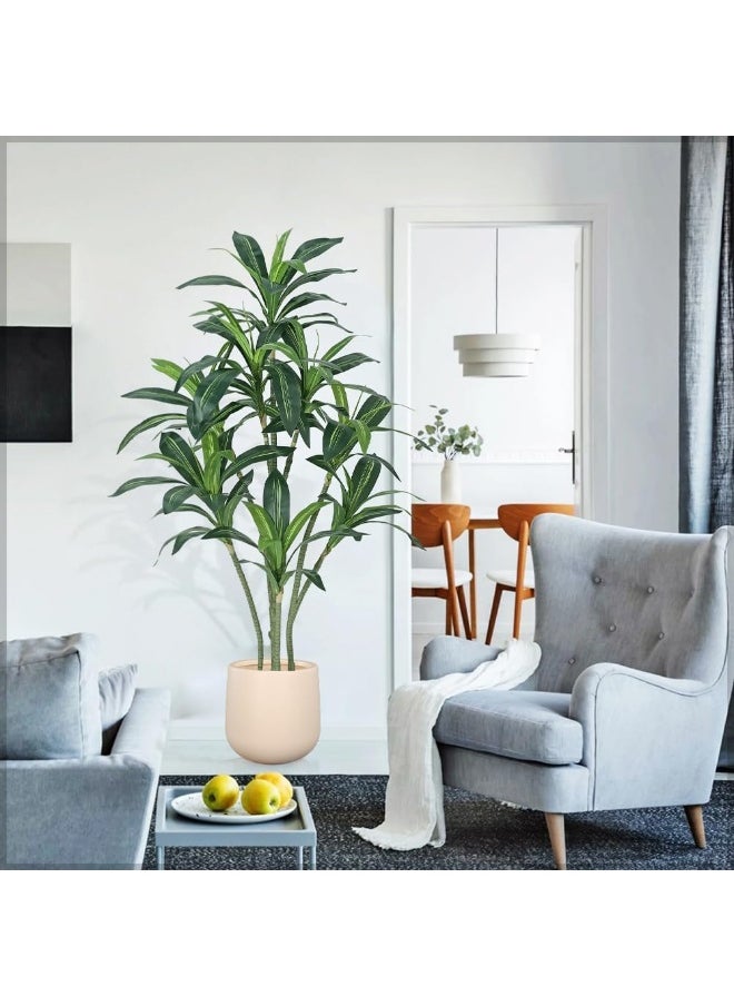 Yatai Planter Pot, leek & Stylish Design Round Plastic Plant Pot with Drainage Hole, Lightweight & Weatherproof Indoor Outdoor Flowers Pot, Easy to Clean, Decorative Garden Pots for Home Decor (L)