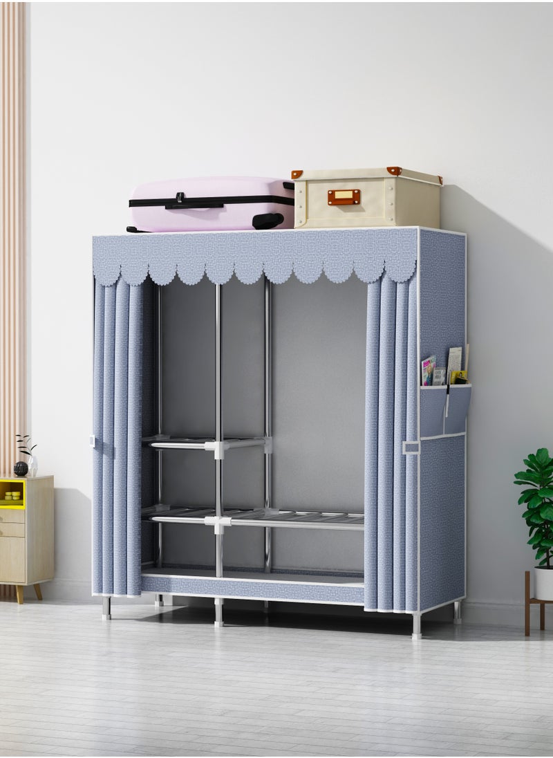 Portable Clothing Wardrobe With Storage Cupboard Organiser 123*170*45