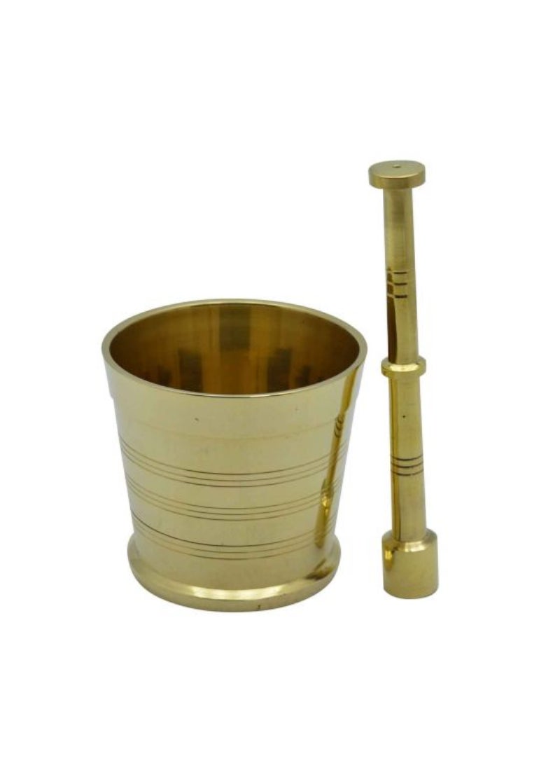 Brass Mortar And Pestle Set