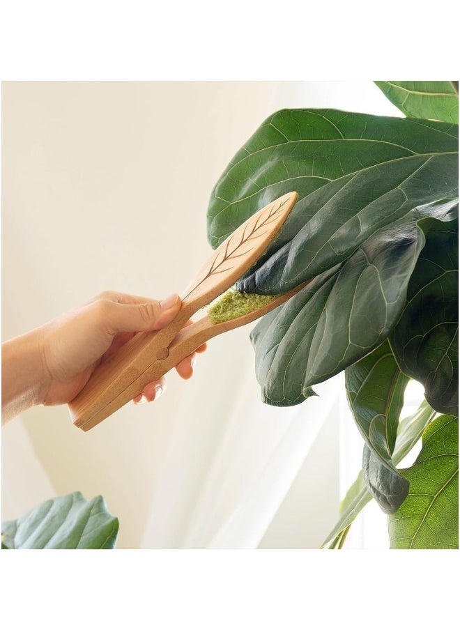 Leaf Cleaning Tongs House Plant Leaf Cleaning Tongs Plant leaf Lint cleaner Leaf-Shaped Cleaning Tongs for Gardening Care