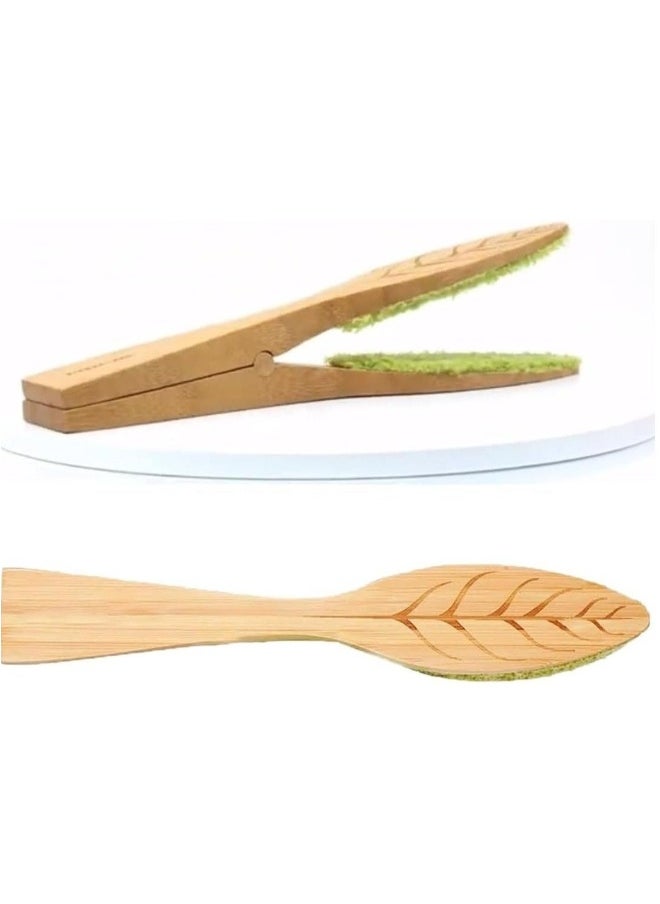 Leaf Cleaning Tongs House Plant Leaf Cleaning Tongs Plant leaf Lint cleaner Leaf-Shaped Cleaning Tongs for Gardening Care