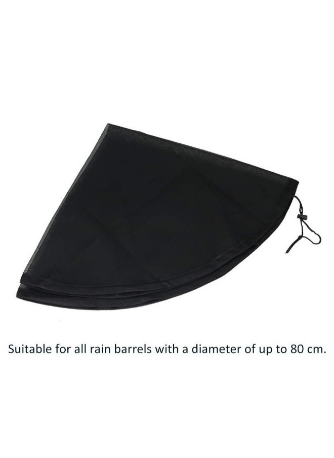 Mesh Cover for Rain Barrels 4pcs 39in Rain Barrel Netting with Drawstring for Keeping Fallen Leaves and Debris Out of Your Rain Barrel Water Collection Buckets