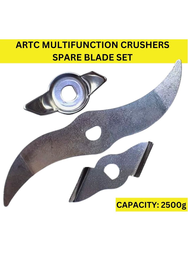 ARTC Multifunction Crusher Replacement Blades & Parts - Heavy Duty Accessories for Food & Vegetable Processing - Compatible with Popular Brands | Durable, High-Performance Cutting Tools for Home & Commercial Use, 2500g