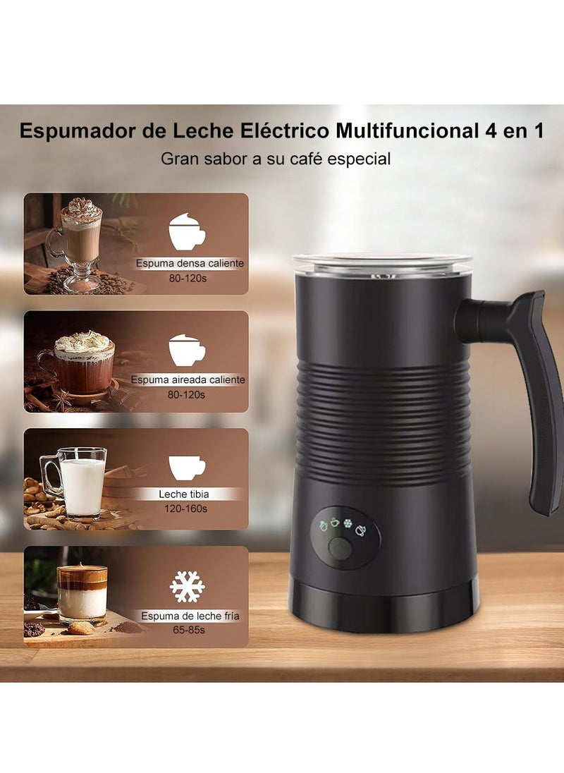 Electric Milk Frother Milk Foam Machine For Coffee Cappuccino Latte 4 In 1 Hot And Cold Foam Maker Automatic Milk Frother Foamer